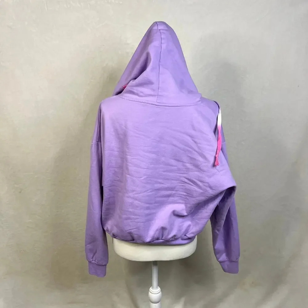 Looney Tunes Youth Size XXL Hoodie Bugs Bunny & Daffy Duck Purple - Picture 4 of 6